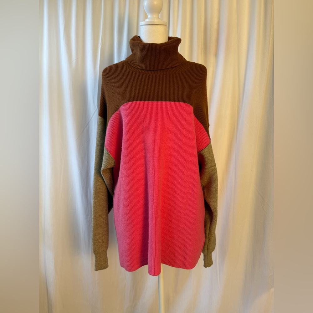 Free People Softly Structured Color Block Sweater… - image 6